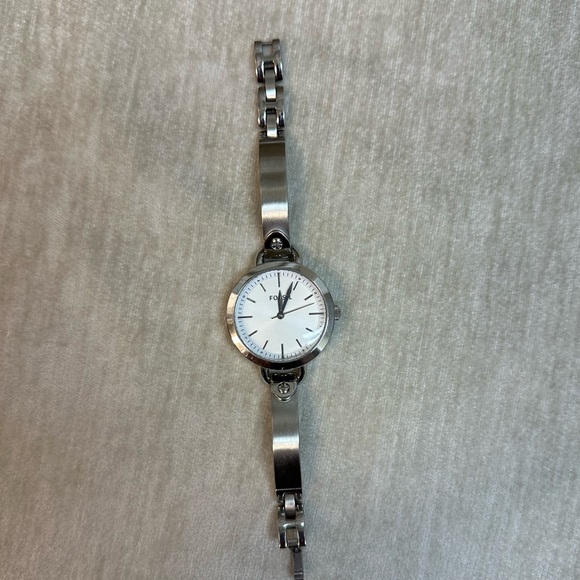 Fossil Georgia Classic White Dial Silver Tone Steel Women's Watch BQ3025 - Picture 5 of 5